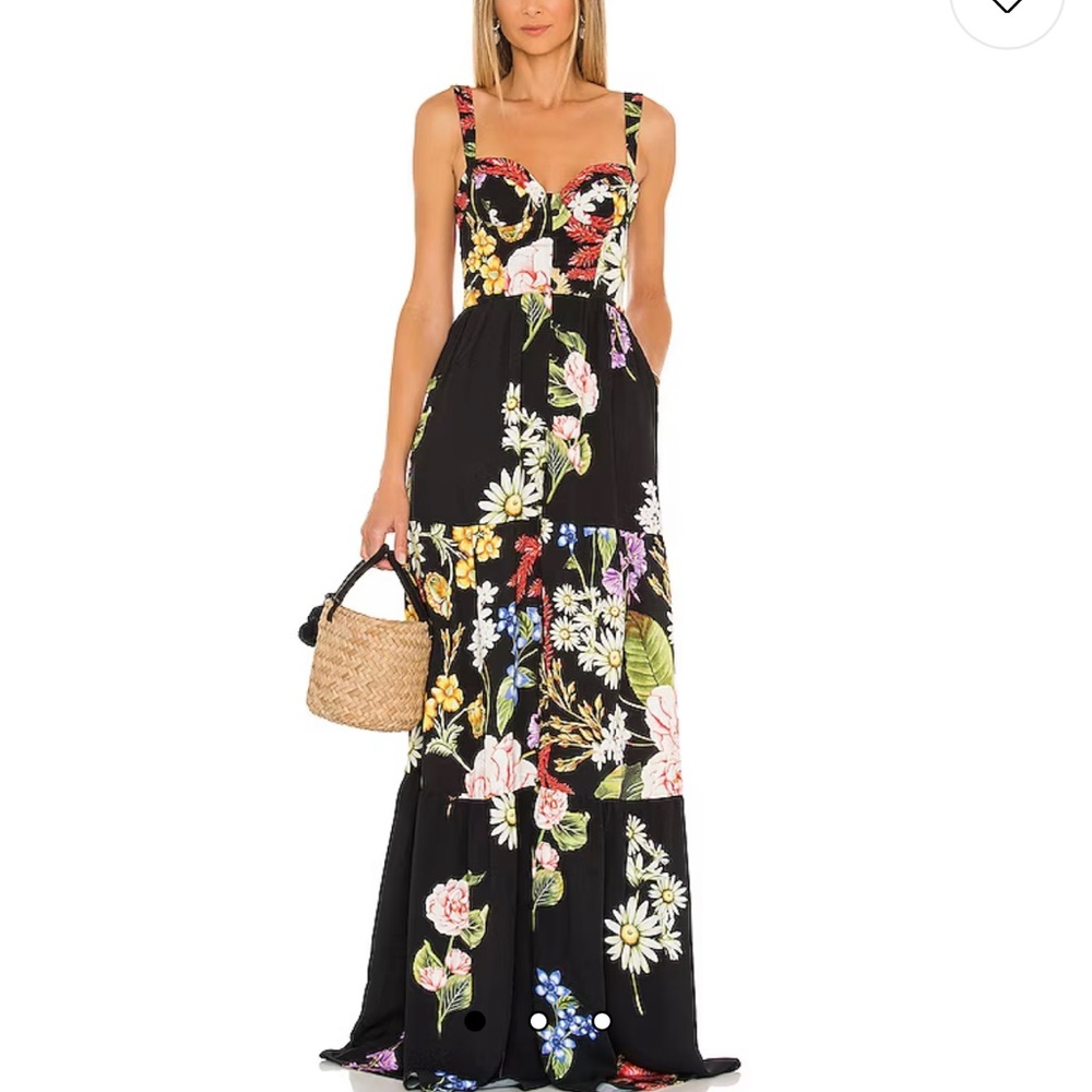 Agua Bendita Dunna Moss Dress - Black